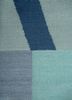 checkers blue wool flat weaves Rug - CloseUp checkers blue wool flat weaves Rug - CloseUp
