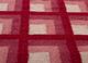 checkers red and orange wool flat weaves Rug - CloseUp checkers red and orange wool flat weaves Rug - CloseUp