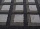 checkers blue wool flat weaves Rug - CloseUp