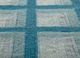 checkers blue wool flat weaves Rug - CloseUp checkers blue wool flat weaves Rug - CloseUp