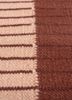 checkers red and orange wool flat weaves Rug - CloseUp checkers red and orange wool flat weaves Rug - CloseUp