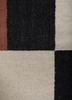 checkers red and orange wool flat weaves Rug - CloseUp checkers red and orange wool flat weaves Rug - CloseUp