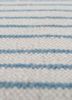checkers blue wool flat weaves Rug - CloseUp