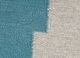 checkers ivory wool flat weaves Rug - CloseUp
