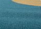 checkers blue wool flat weaves Rug - CloseUp checkers blue wool flat weaves Rug - CloseUp