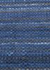 abrash blue wool flat weaves Rug - CloseUp