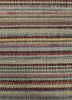 abrash blue wool flat weaves Rug - CloseUp