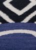 alhambra grey and black wool flat weaves Rug - CloseUp
