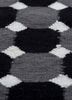alhambra grey and black wool flat weaves Rug - CloseUp alhambra grey and black wool flat weaves Rug - CloseUp
