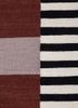 checkers red and orange wool flat weaves Rug - CloseUp checkers red and orange wool flat weaves Rug - CloseUp