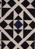 alhambra grey and black wool flat weaves Rug - CloseUp