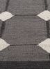 alhambra grey and black wool flat weaves Rug - CloseUp alhambra grey and black wool flat weaves Rug - CloseUp