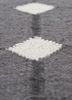 alhambra grey and black wool flat weaves Rug - CloseUp