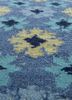 alhambra blue wool flat weaves Rug - CloseUp alhambra blue wool flat weaves Rug - CloseUp