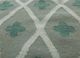 alhambra green wool flat weaves Rug - CloseUp