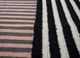 checkers grey and black wool flat weaves Rug - CloseUp checkers grey and black wool flat weaves Rug - CloseUp