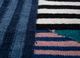 checkers blue wool flat weaves Rug - CloseUp checkers blue wool flat weaves Rug - CloseUp