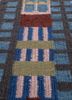 checkers grey and black wool flat weaves Rug - CloseUp