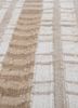 checkers ivory wool flat weaves Rug - CloseUp