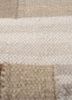 checkers ivory wool flat weaves Rug - CloseUp