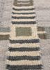 checkers grey and black wool flat weaves Rug - CloseUp checkers grey and black wool flat weaves Rug - CloseUp