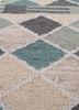 checkers grey and black wool flat weaves Rug - CloseUp