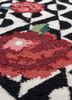 alhambra grey and black wool flat weaves Rug - CloseUp alhambra grey and black wool flat weaves Rug - CloseUp