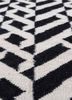 alhambra grey and black wool flat weaves Rug - CloseUp alhambra grey and black wool flat weaves Rug - CloseUp