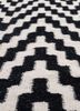 alhambra grey and black wool flat weaves Rug - CloseUp alhambra grey and black wool flat weaves Rug - CloseUp