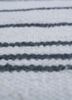 indusbar grey and black wool flat weaves Rug - CloseUp