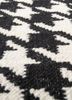 alhambra grey and black wool flat weaves Rug - CloseUp alhambra grey and black wool flat weaves Rug - CloseUp