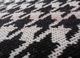 alhambra grey and black wool and viscose flat weaves Rug - CloseUp
