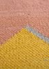 checkers ivory wool flat weaves Rug - CloseUp checkers ivory wool flat weaves Rug - CloseUp