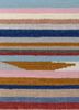 indusbar blue wool flat weaves Rug - CloseUp