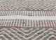 abrash beige and brown wool flat weaves Rug - CloseUp
