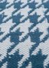 alhambra blue wool flat weaves Rug - CloseUp