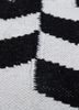 alhambra grey and black wool flat weaves Rug - CloseUp