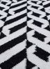 alhambra grey and black wool flat weaves Rug - CloseUp alhambra grey and black wool flat weaves Rug - CloseUp