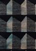 indusbar grey and black wool and viscose flat weaves Rug - CloseUp