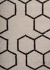 indusbar ivory wool and viscose flat weaves Rug - CloseUp indusbar ivory wool and viscose flat weaves Rug - CloseUp