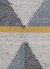 indusbar ivory wool and viscose flat weaves Rug - CloseUp