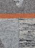 indusbar grey and black wool and viscose flat weaves Rug - CloseUp