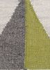 indusbar grey and black wool and viscose flat weaves Rug - CloseUp