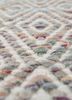 abrash blue wool and viscose flat weaves Rug - CloseUp