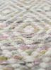 abrash beige and brown wool and viscose flat weaves Rug - CloseUp