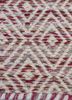 abrash red and orange wool and viscose flat weaves Rug - CloseUp