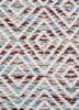 abrash red and orange wool and viscose flat weaves Rug - CloseUp abrash red and orange wool and viscose flat weaves Rug - CloseUp