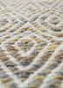 abrash red and orange wool and viscose flat weaves Rug - CloseUp