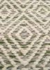 abrash blue wool and viscose flat weaves Rug - CloseUp