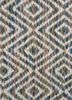 abrash blue wool and viscose flat weaves Rug - CloseUp abrash blue wool and viscose flat weaves Rug - CloseUp